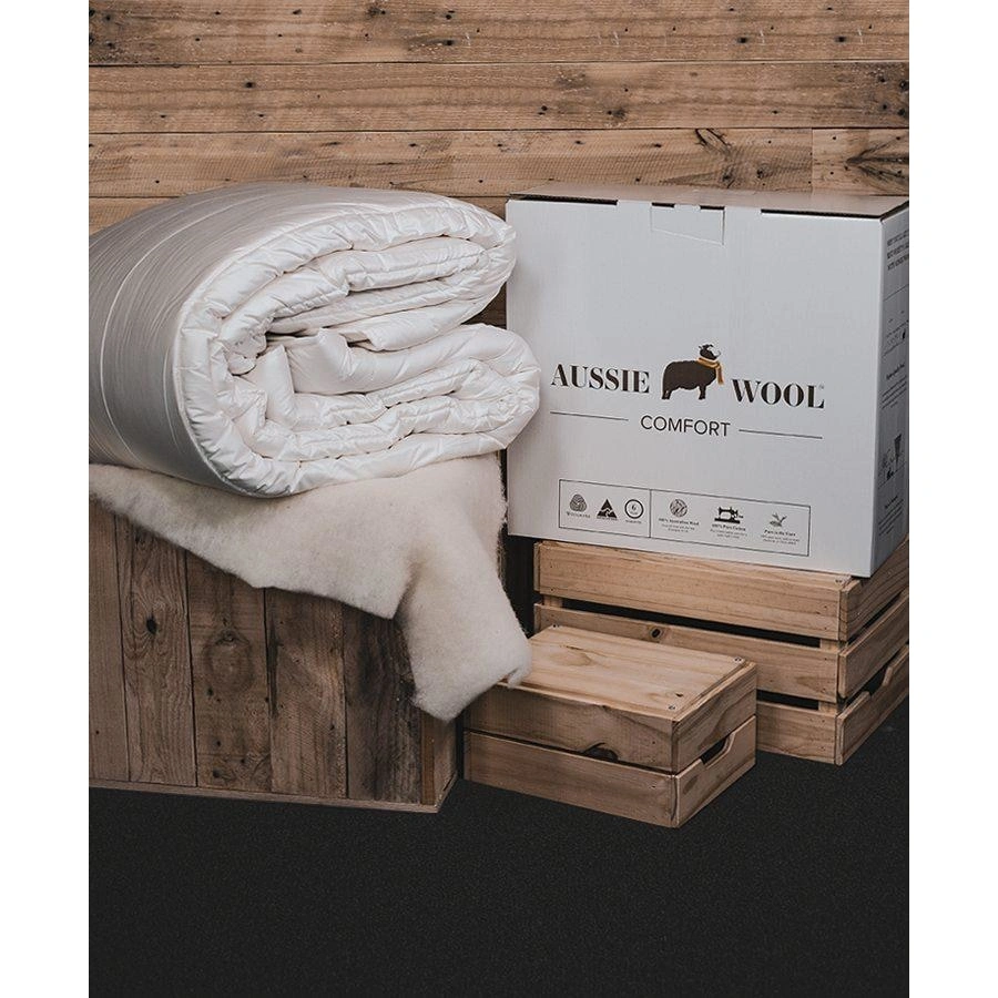 Cozy Aussie Wool Quilt Warmth & Comfort 250GSM
